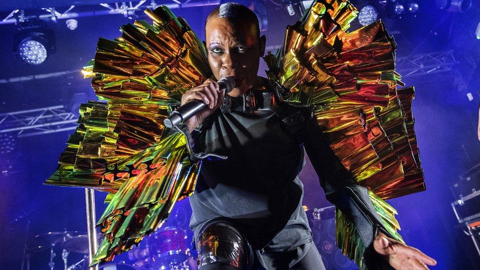 Skunk Anansie star Skin became the first black British singer to headline Glastonbury Festival in 1999