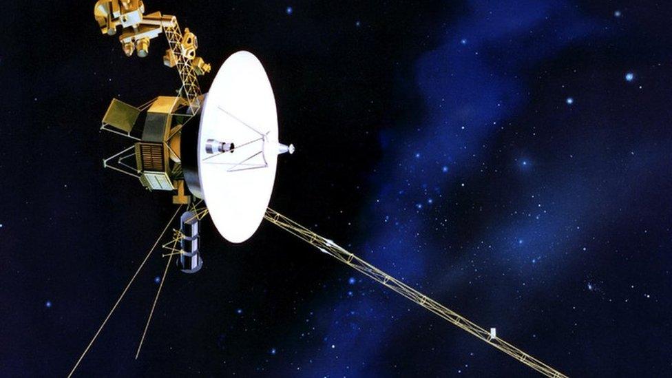 Artist's impression of the Voyager probe in space