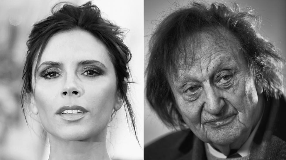 Victoria Beckham and Ken Dodd