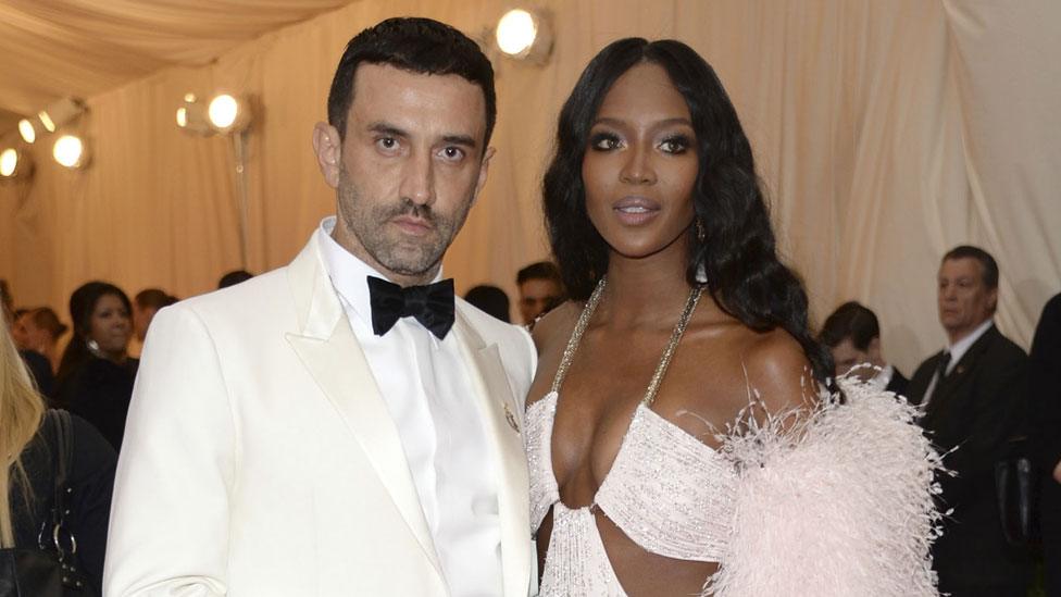 Ricardo Tisci with Naomi Campbell