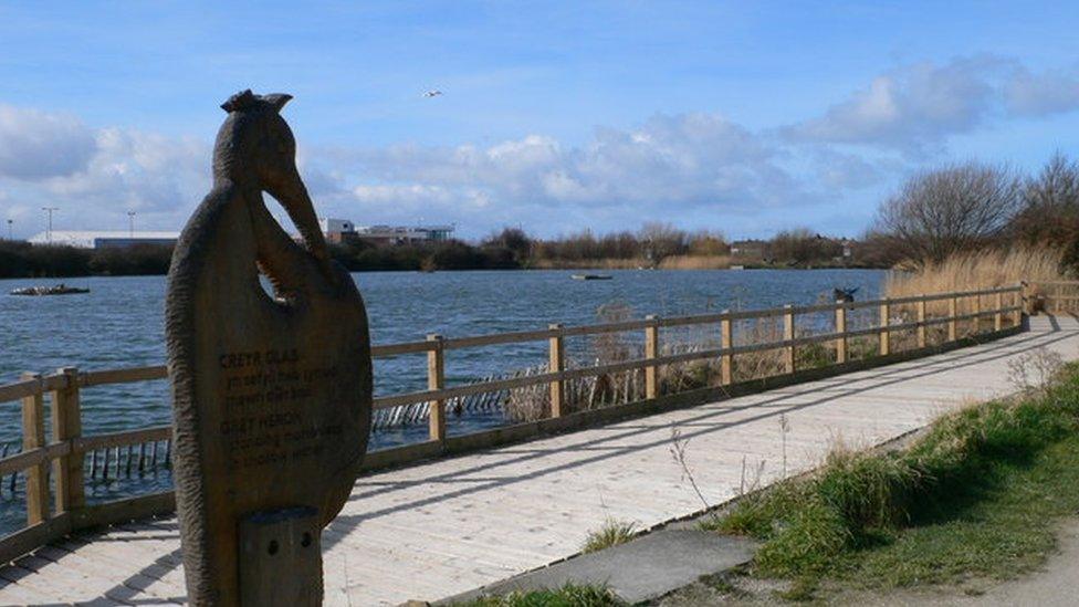 Brickfields Pond in Rhyl