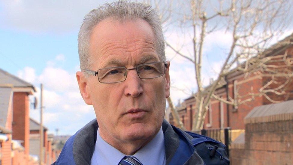 Sinn Féin MLA Gerry Kelly visited the victim's family