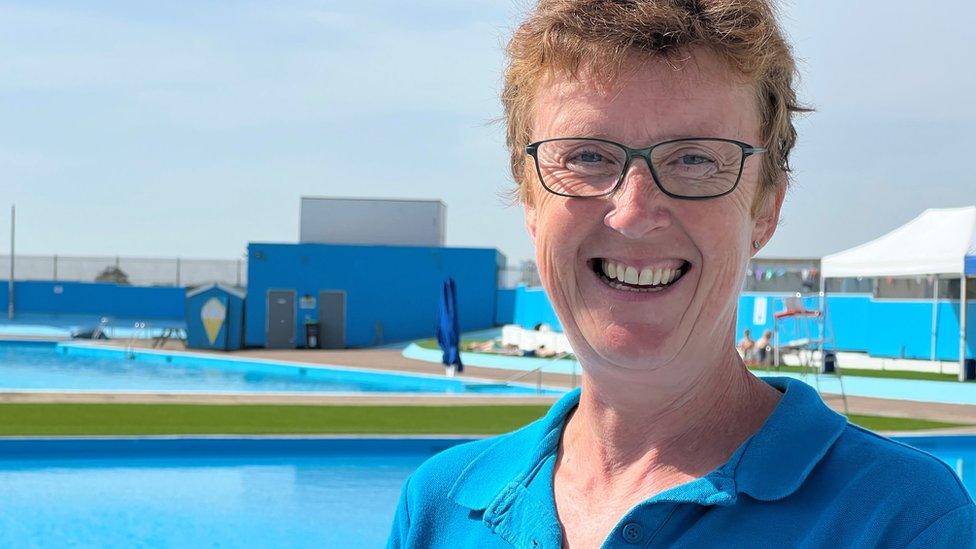 Nicole Martin, pictured in front of Brightlingsea lido