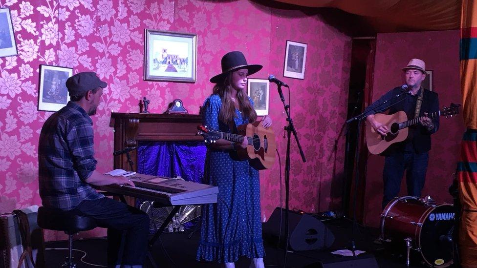 Lucy Grubb at the Cambridge Folk Festival