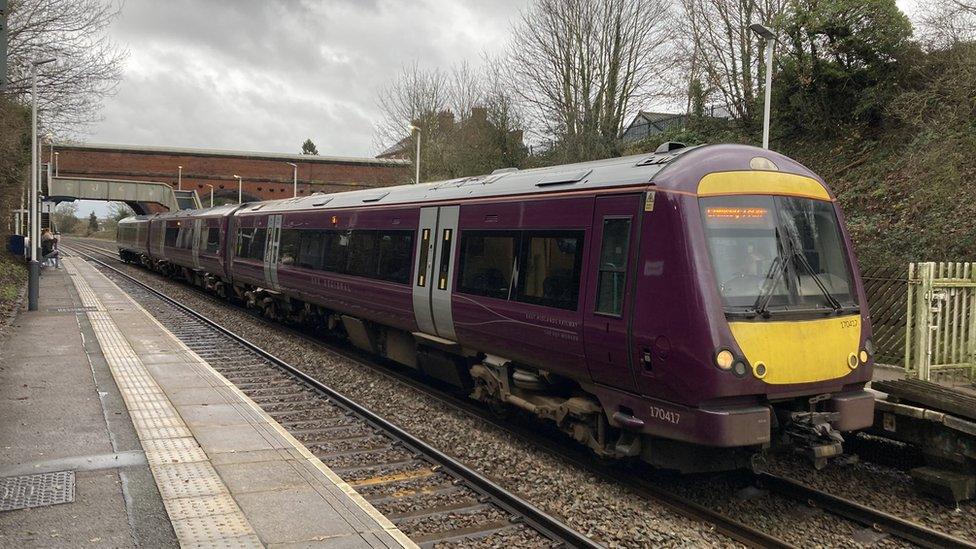 East Midlands Railway train at Barrow Upon Soar