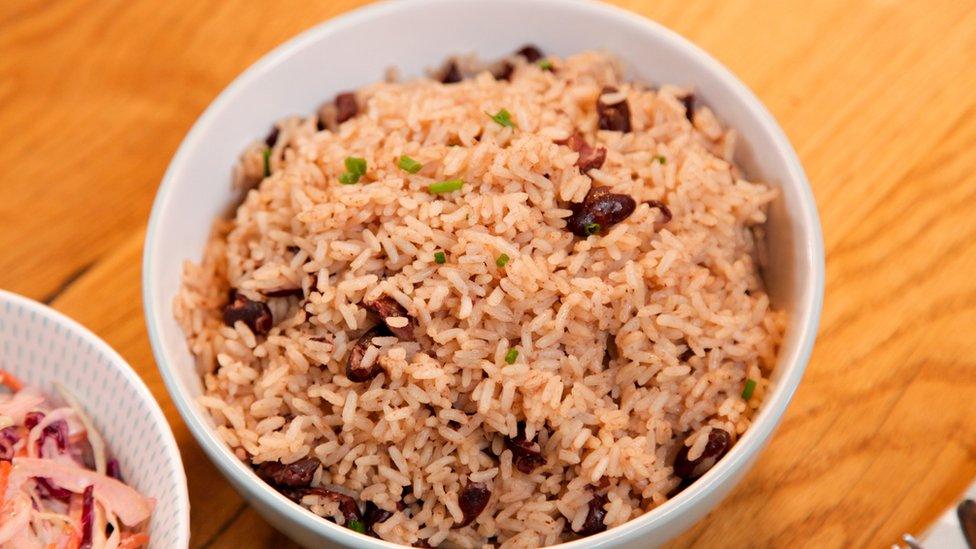 Rice and peas