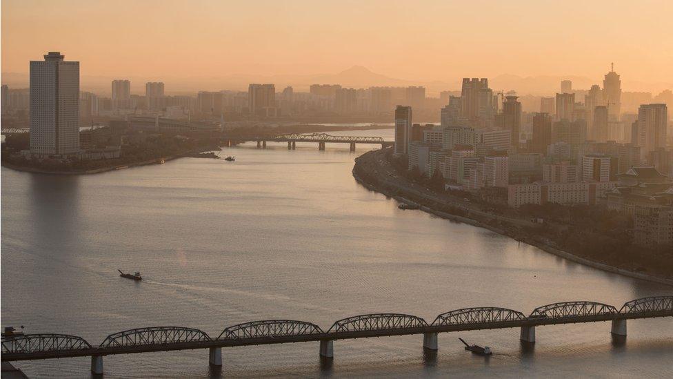 Yanggakdo hotel in Pyongyang