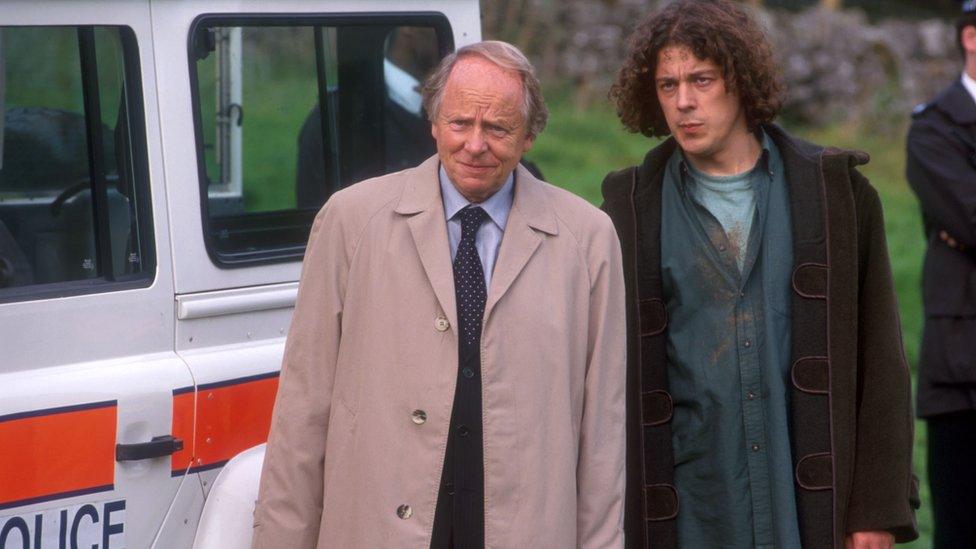 Alan Davies and John Bird, in Jonathan Creek