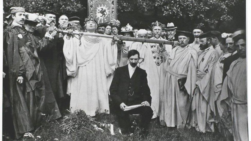 Marquess of Anglesey with gorsedd in 1902