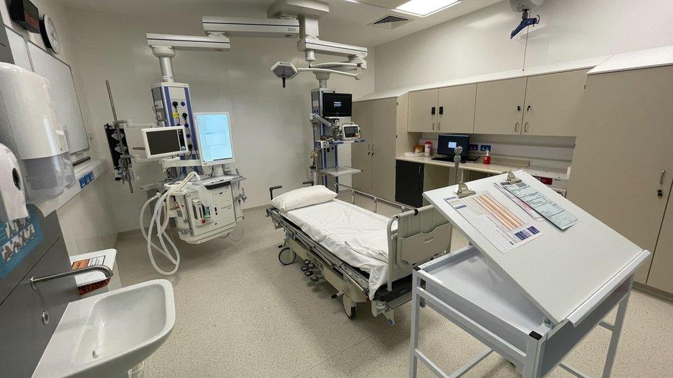 The new resuscitation room at the Ulster emergency department