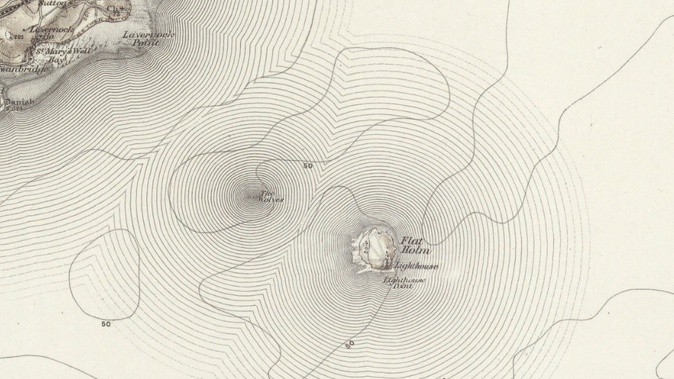 Map of Flat Holm