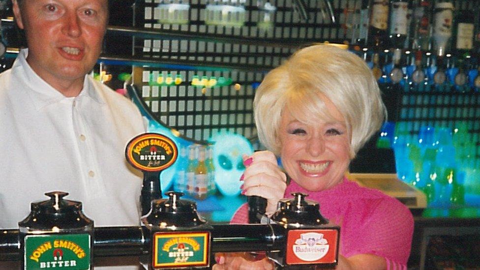 Barbara Windsor at Rollerworld