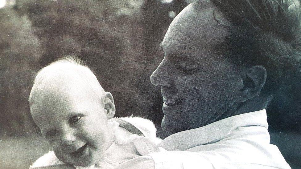 Kenneth Budd with baby son Oliver