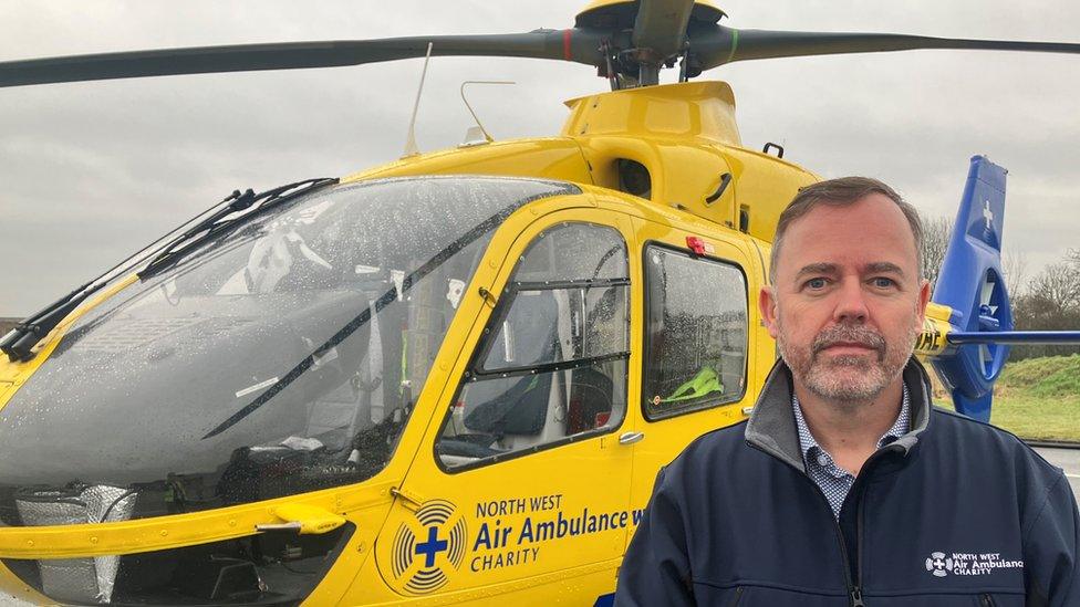 David Briggs, operations director of the North West Air Ambulance