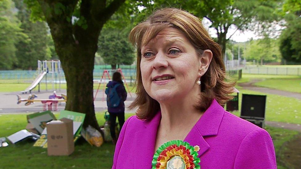 Plaid Cymru leader Leanne Wood