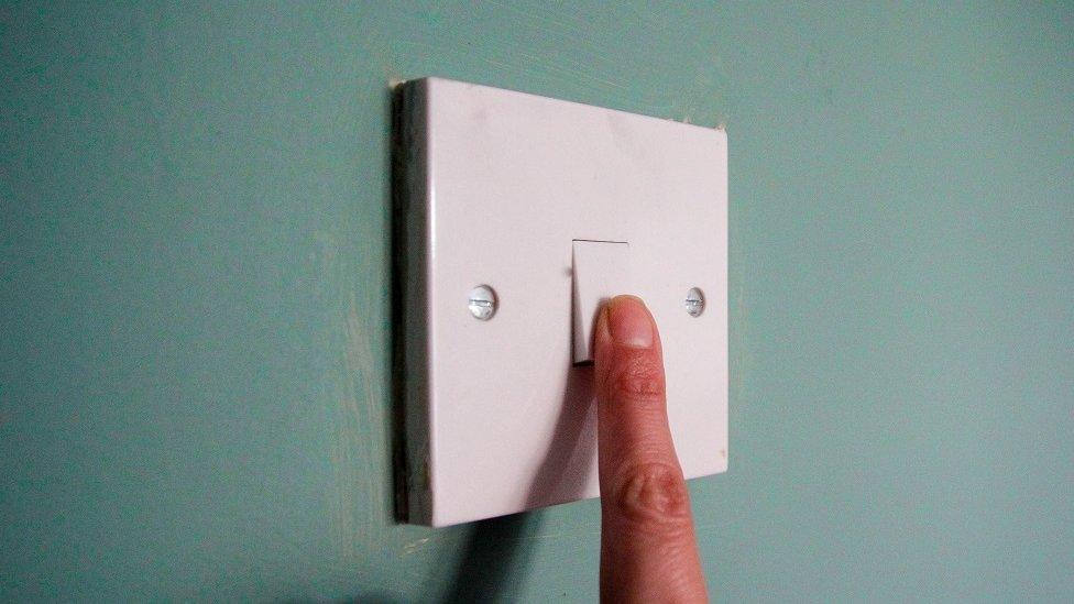 Lightswitch with finger