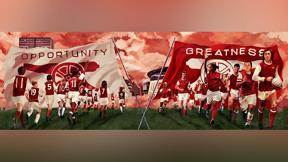 arsenal football team artwork