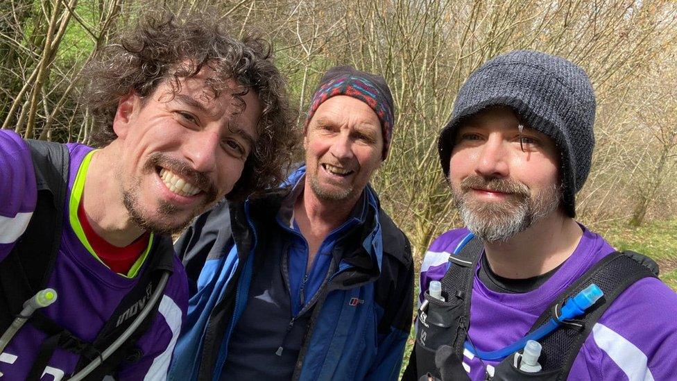 John Fielding (left) park ranger (middle) and Michael Pendry (left)