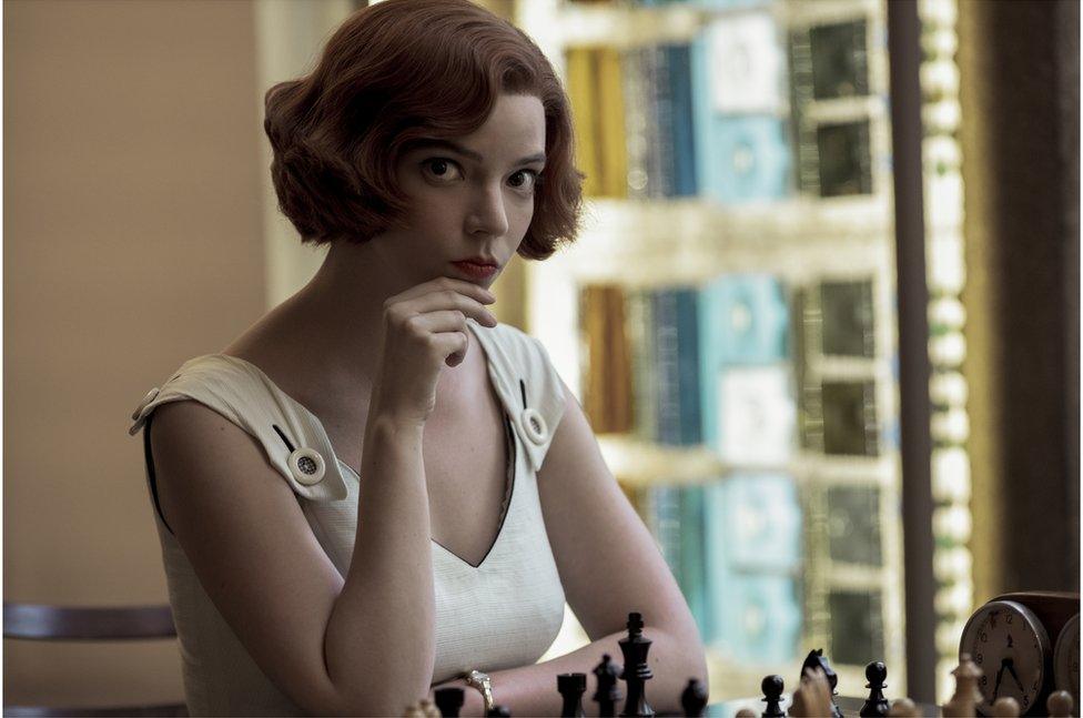 Promotional still from The Queen's Gambit