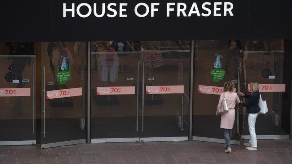 House of Fraser store front