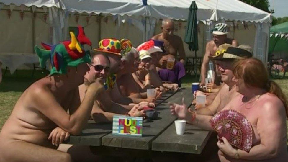 People at NudeFest2018