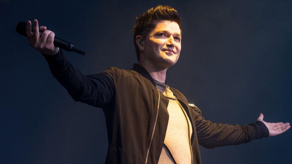 The Script - and its lead singer Danny O'Donoghue - played the festival's first night on Wednesday, along with Boney M