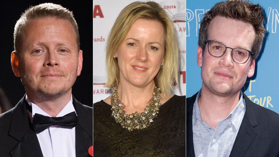 Patrick Ness, Jojo Moyes and John Green