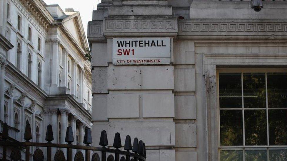 Whitehall road sign