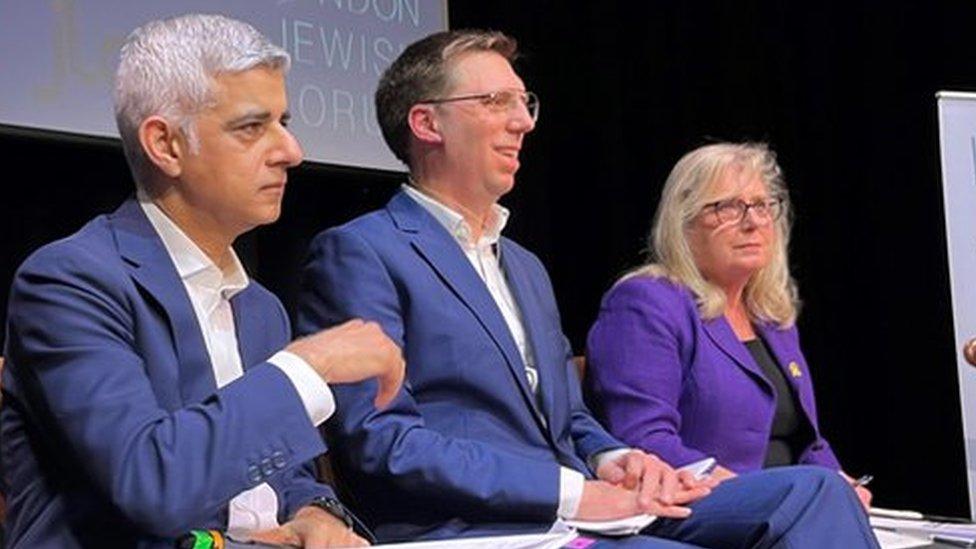 Zoe Garbett, Sadiq Khan, Rob Blackie and Susan Hall