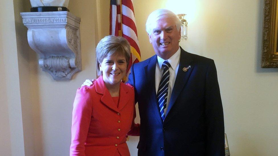 Nicola Sturgeon and John Duncan