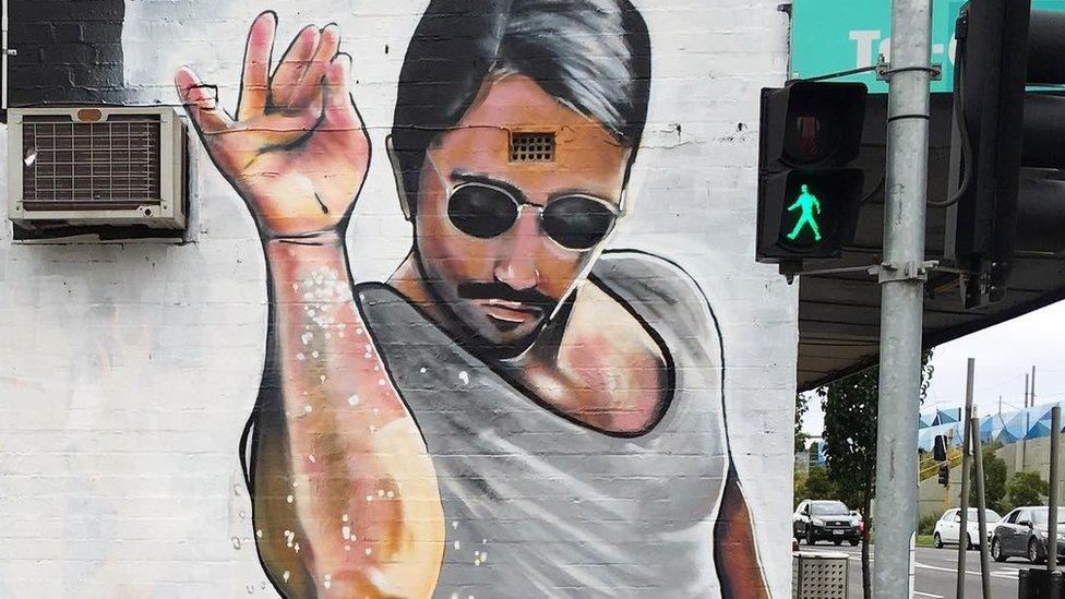 "Salt Bae" mural