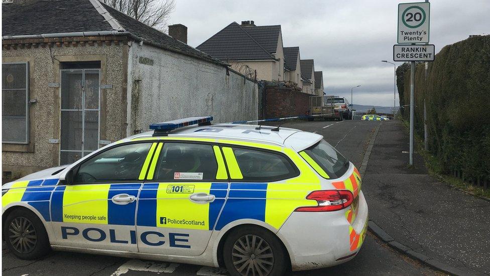 Police at Rankin Crescent