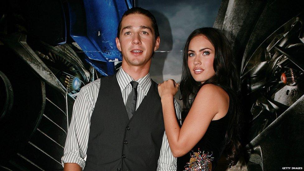 Shia LaBeouf and Megan Fox