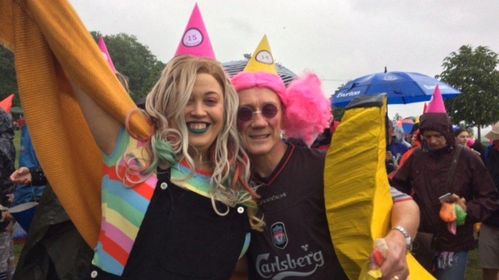 Musical statues, odd socks and party hat world record breaking participants
