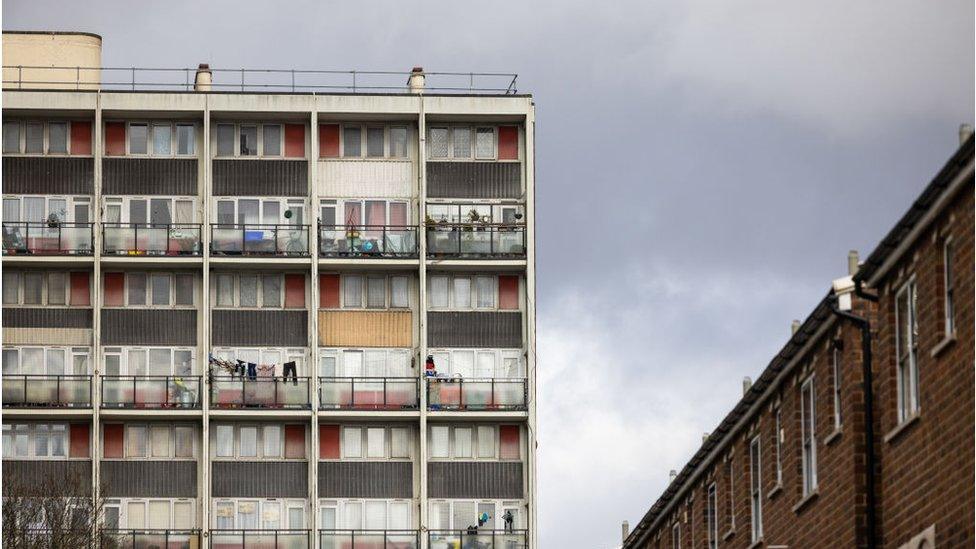 A block of flats in the Tower Hamlets borough of London