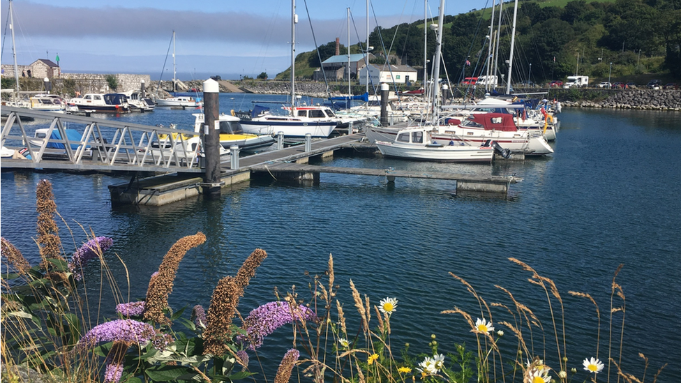 Glenarm Marina near Antrim Coast Rd in Northern Ireland