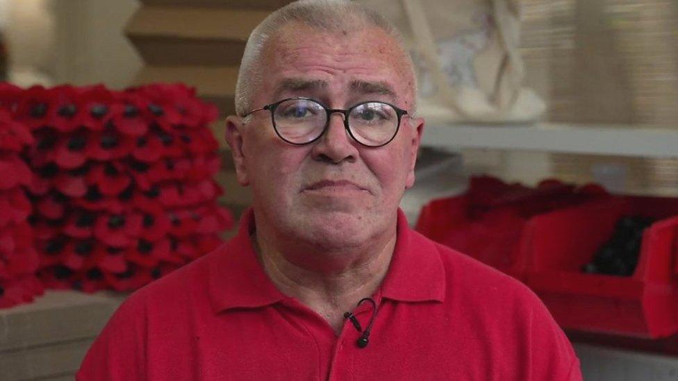 Steve Pleasants, poppy factory worker