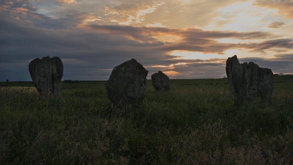 Stone circle at Duddo