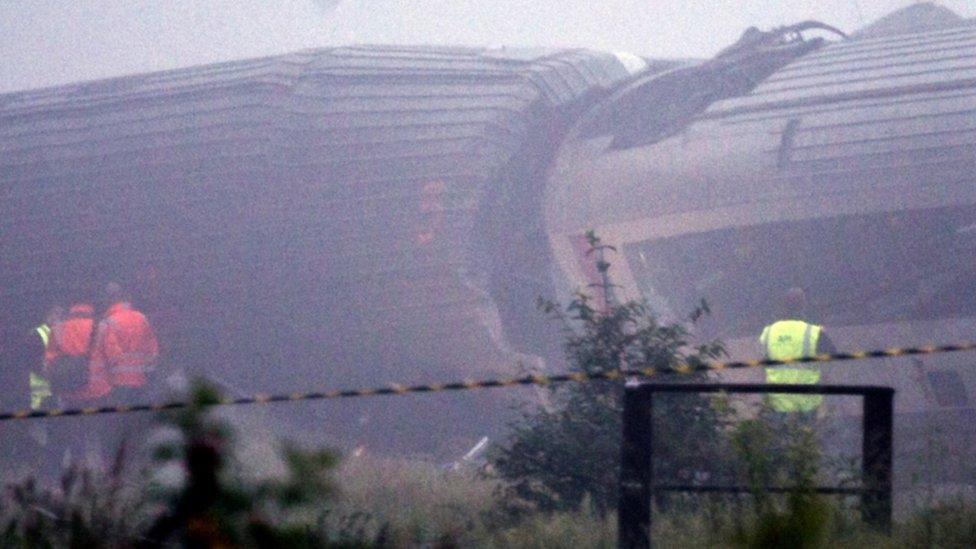 Site of train crash, 6 June