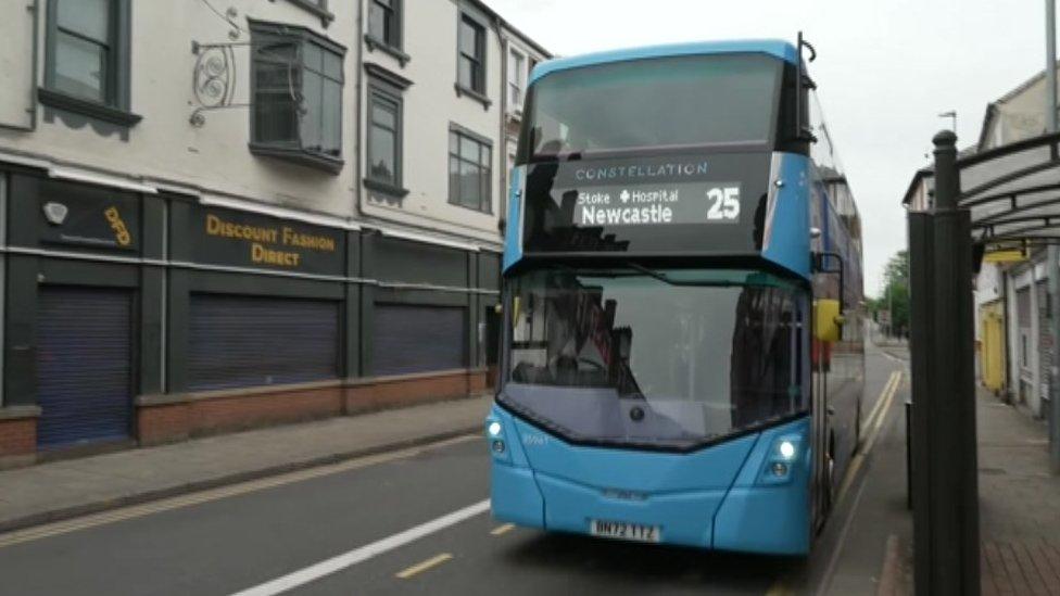 general view of a bus