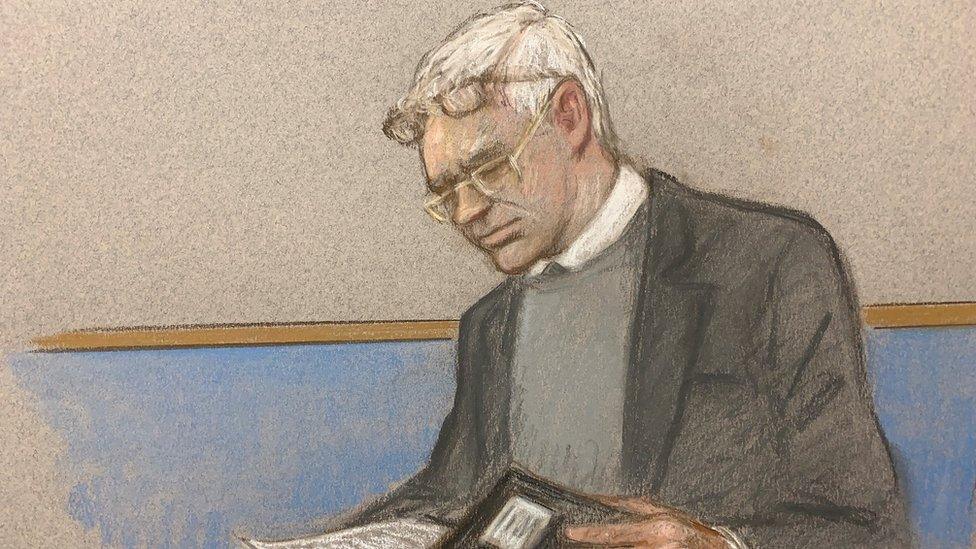 Julian Assange in court