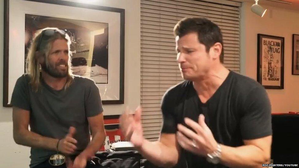 Taylor Hawkins and Nick Lachey