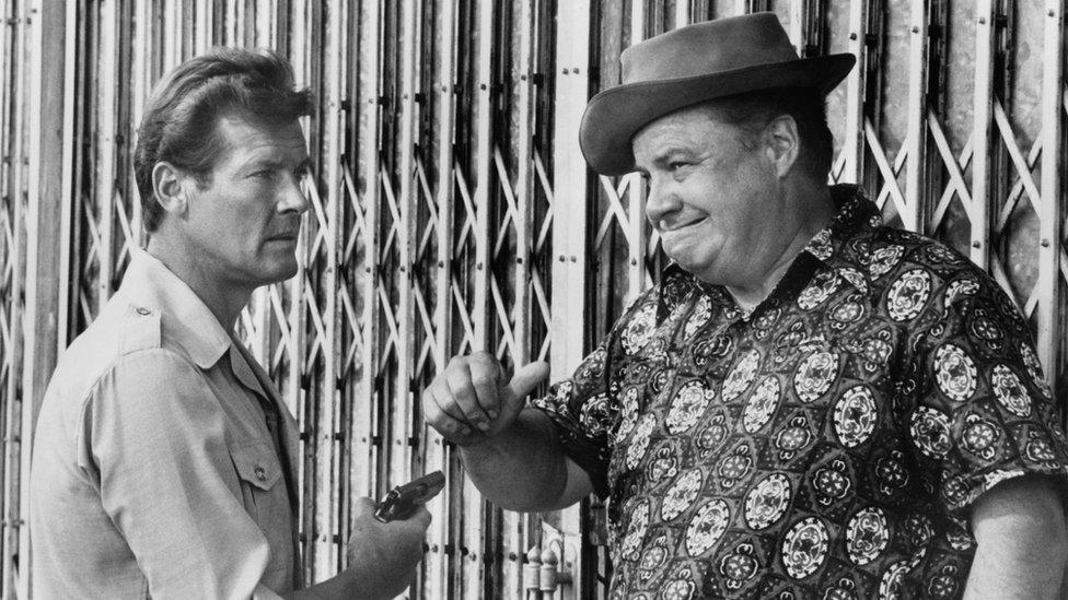 Roger Moore and Clifton James