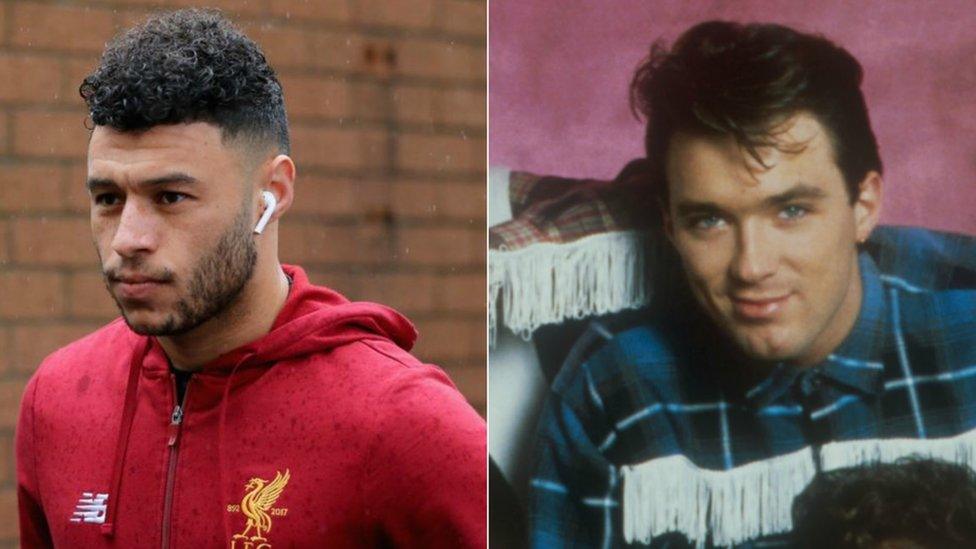 Alex Oxlade-Chamberlain and Martin Kemp