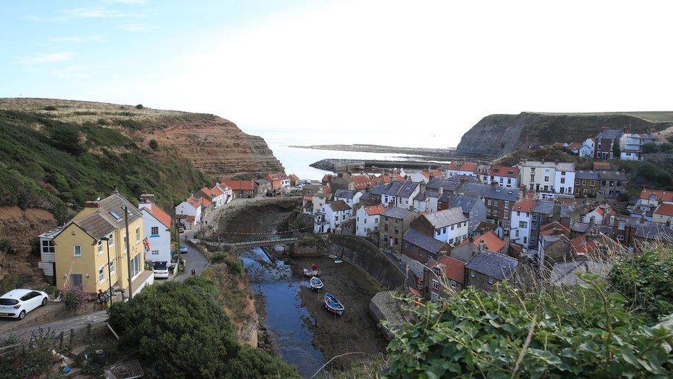 Landscape view of Staithes