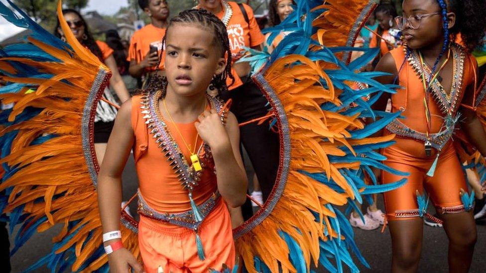 young performer at carnival