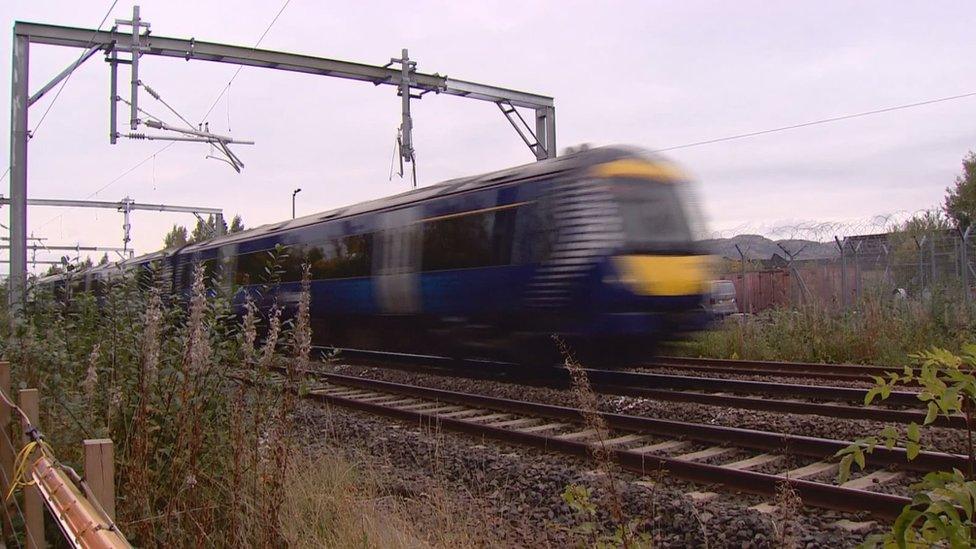 ScotRail train and track