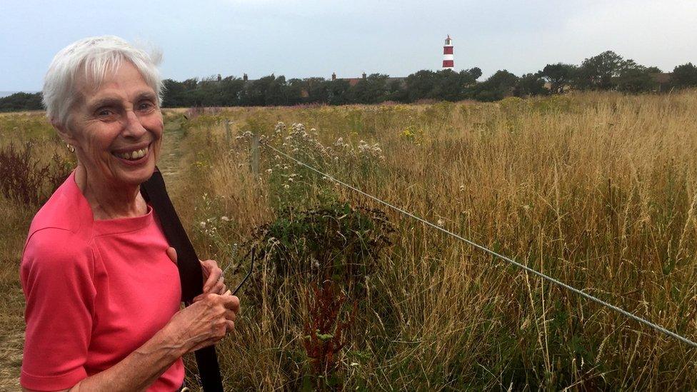 Carolyn Meyer in Happisburgh