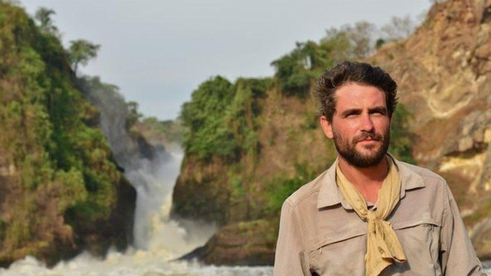 Levison Wood at Murchison Falls in Uganda