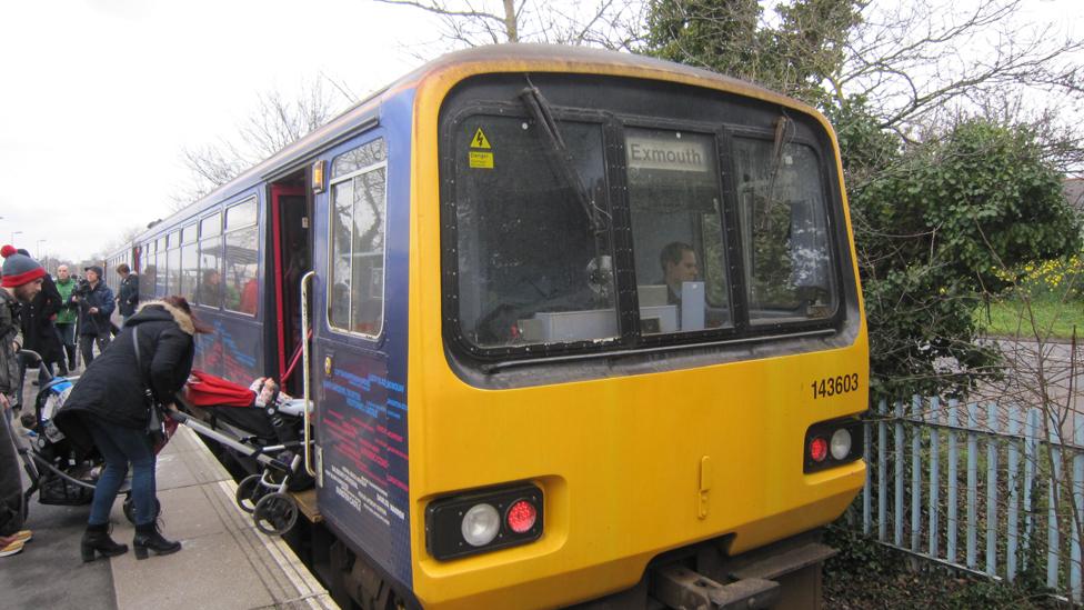 Seats on a Pacer train